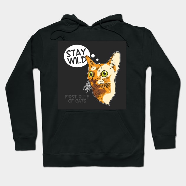 Stay wild T-shirt Hoodie by Ebazar.shop